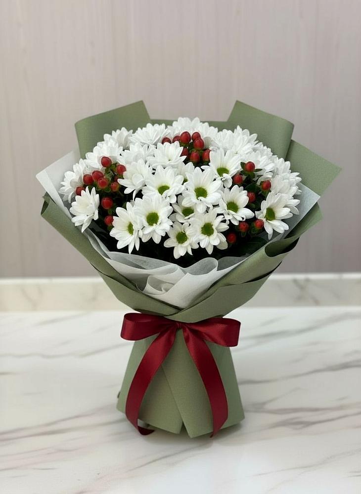 Букет цветов из: Хризантемы в Боршева