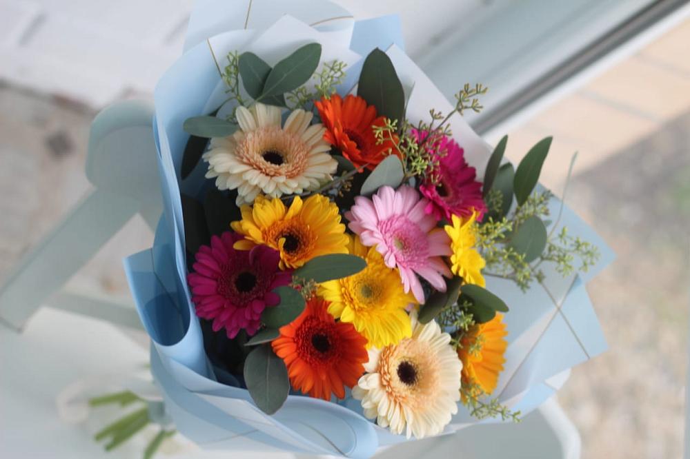 Букет цветов из: Герберы в Боршева