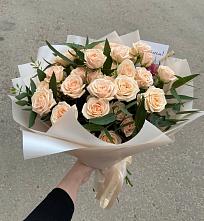 Букет Кремовые розы Латте в Боршева