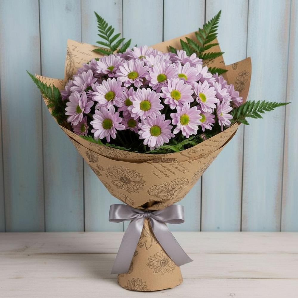 Букет цветов из: Хризантемы в Боршева