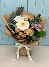 Букет цветов из:  Герберы и Хризантемы в Боршева