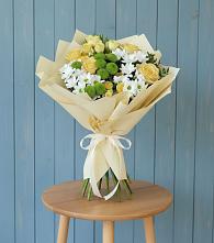 Букет цветов из:  Хризантемы и Розы в Боршева