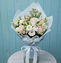 Букет цветов из:  Розы и Лизиантусы в Боршева