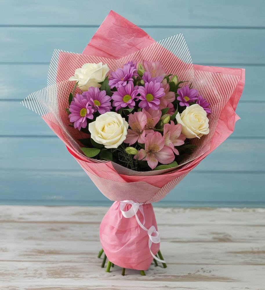 Букет цветов из: Герберы в Боршева